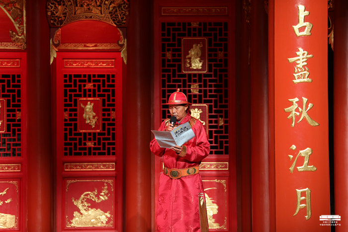 活态史诗《江格尔》唱响中国工艺美术馆 中国非物质文化遗产馆