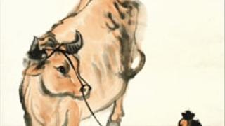 李可染《大黄牛》颇为生动